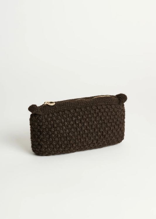 Aiayu "Helen Classic Clutch" Dark Brown