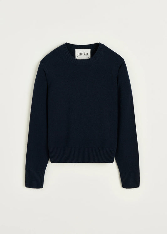 Aiayu "Inga sweater – pure cashmere" Black Blue