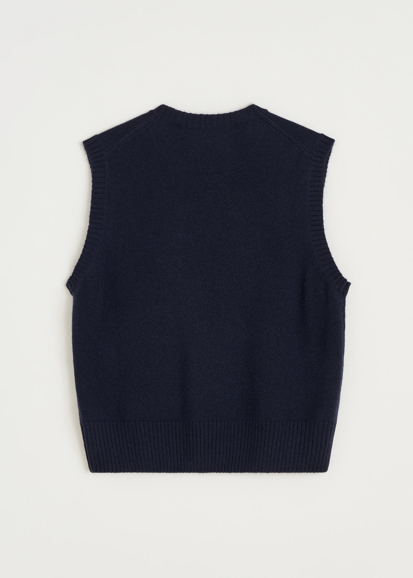 Aiayu "Ingeborg vest – pure cashmere" Black Blue