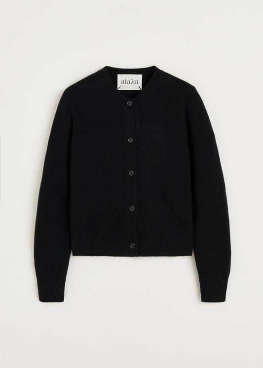 Aiayu "Ingolf cardigan – pure cashmere" Black