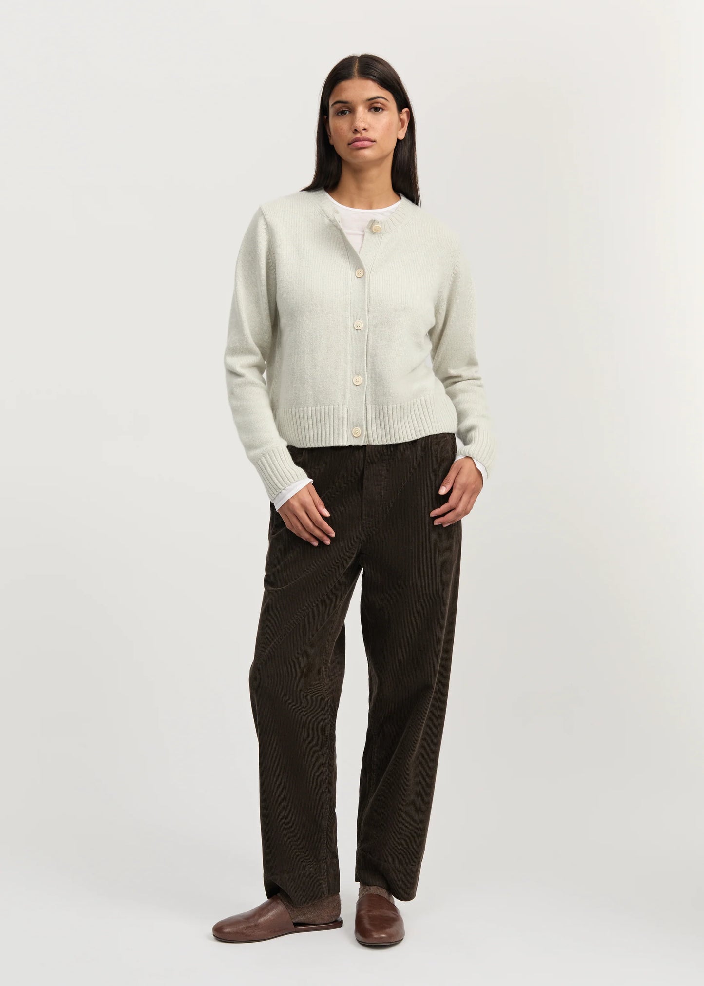 Aiayu "Ingolf cardigan – pure cashmere" Dove Mouline