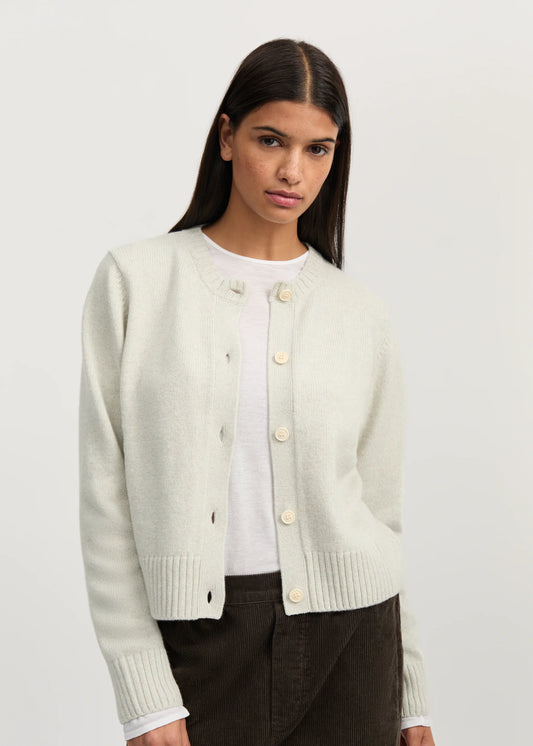 Aiayu "Ingolf cardigan – pure cashmere" Dove Mouline