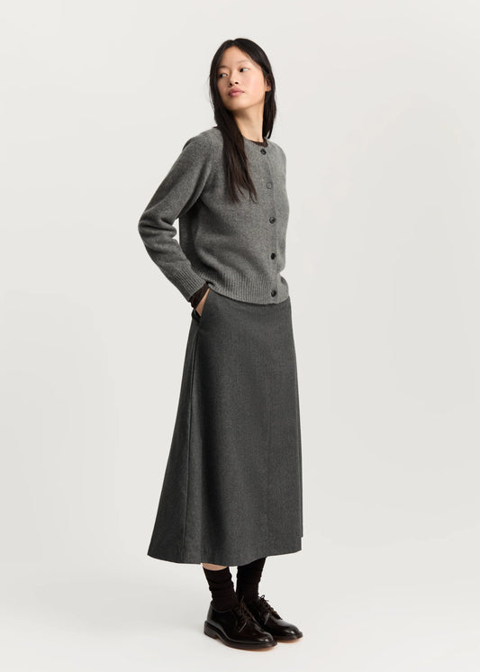 Aiayu "Ingolf cardigan – pure cashmere" Stormy