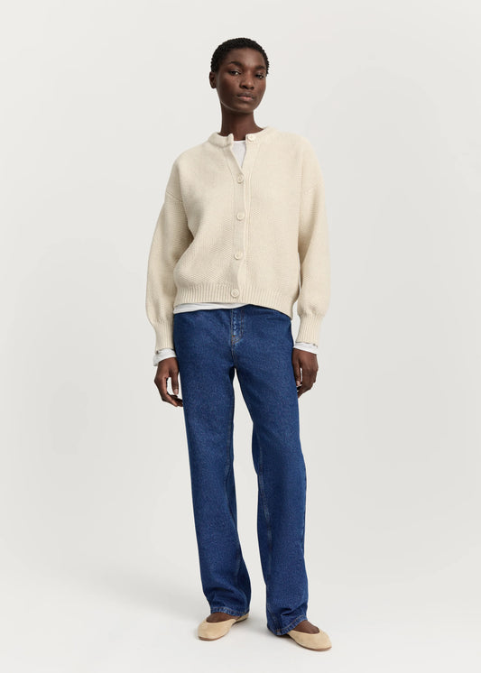 Aiayu "Irena cardigan – highland wool" Pure Ecru