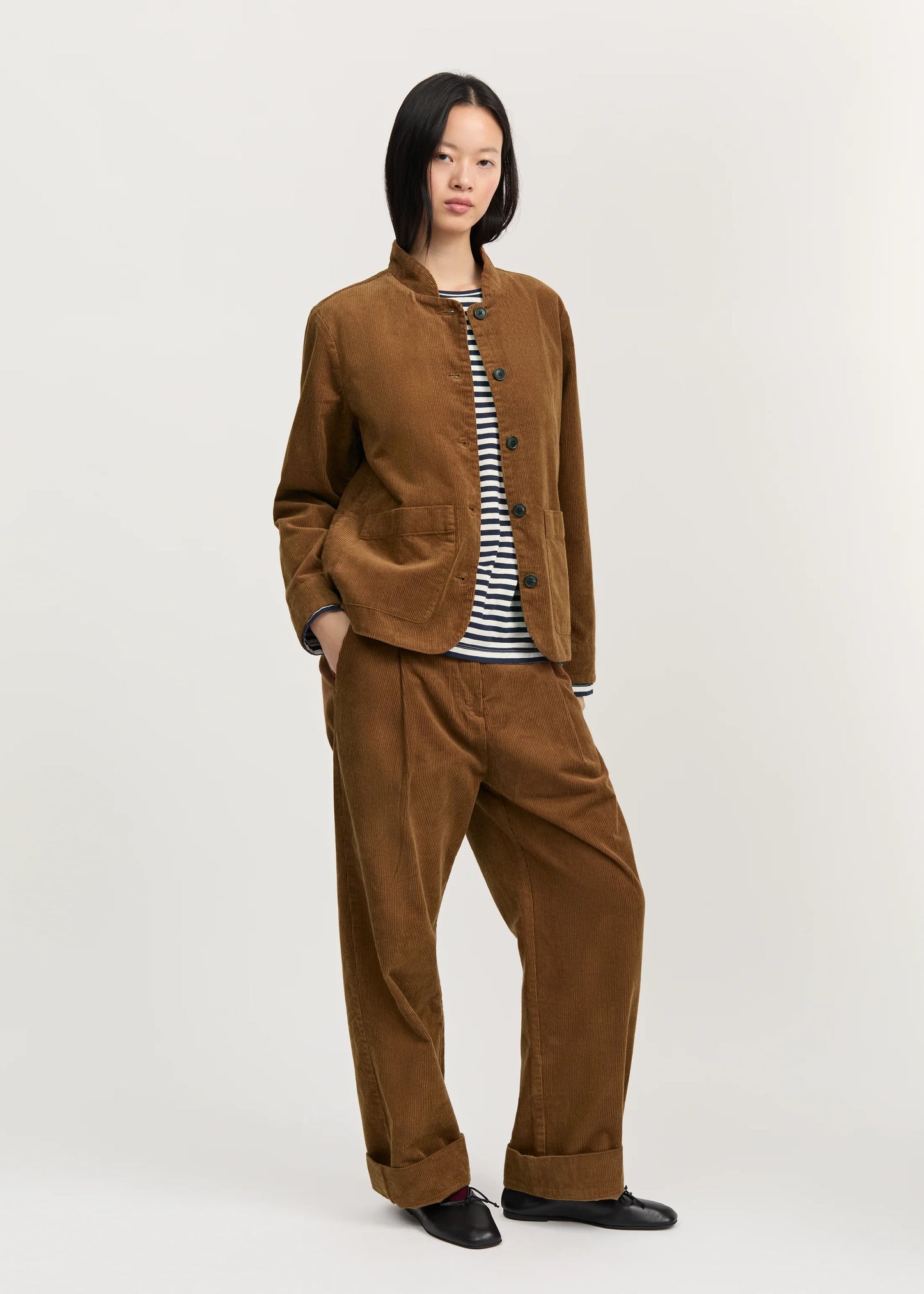 Aiayu "Jacy jacket corduroy" Cognac