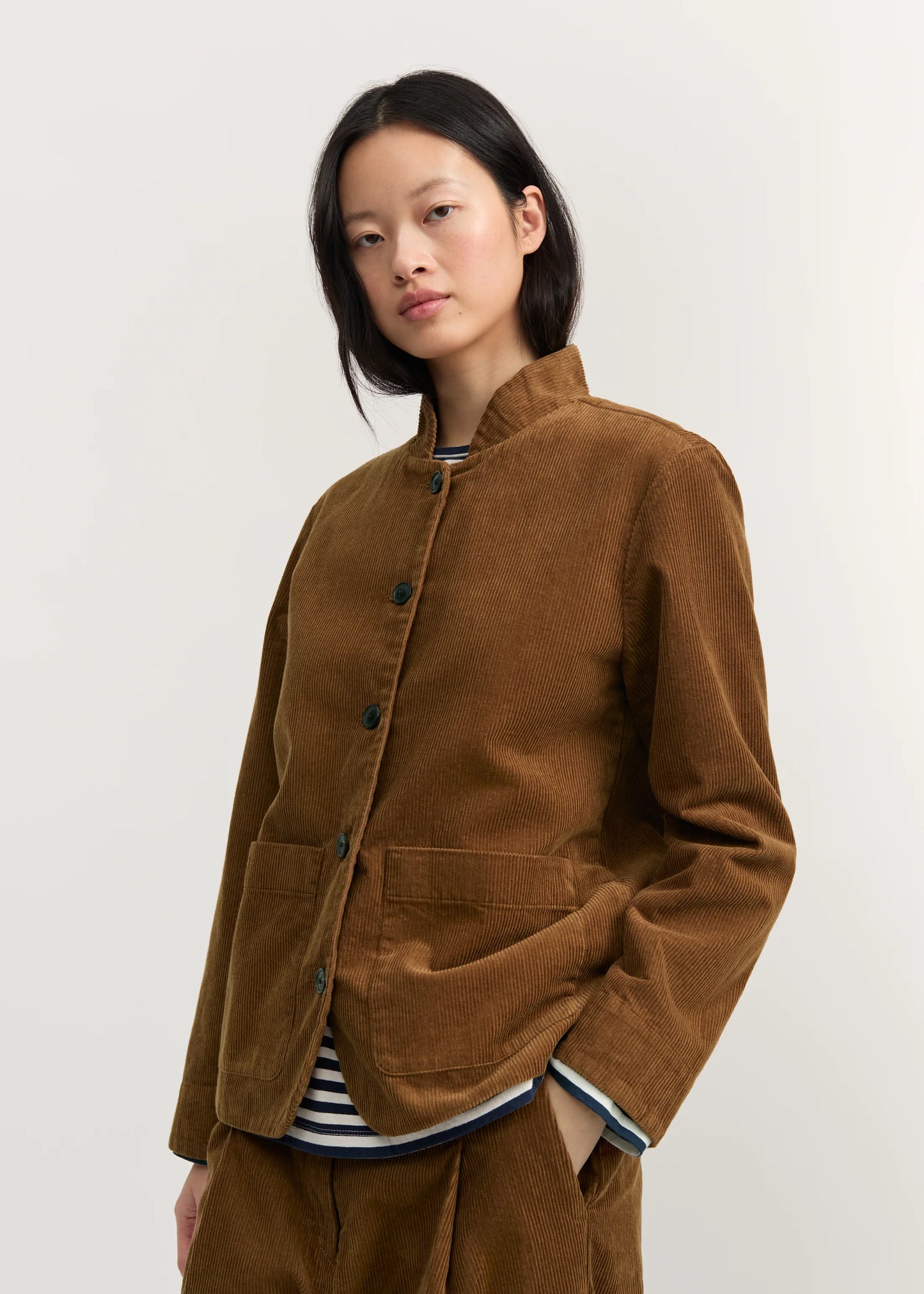 Aiayu "Jacy jacket corduroy" Cognac