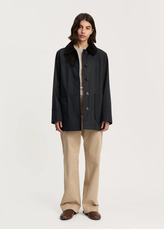 Aiayu "Jamie jacket – ripstop oilskin" Antracite