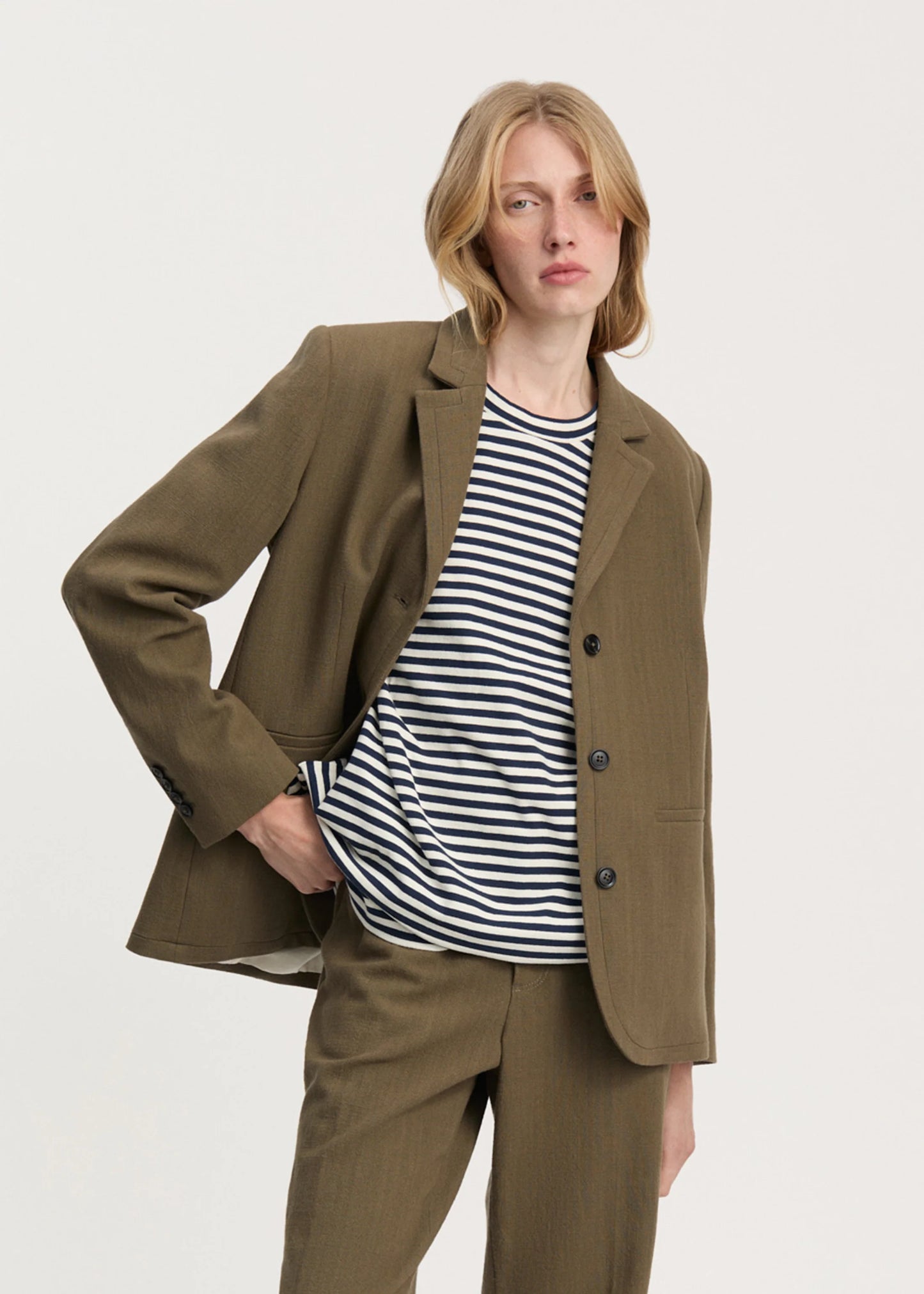 Aiayu "Jason blazer" Green Wood