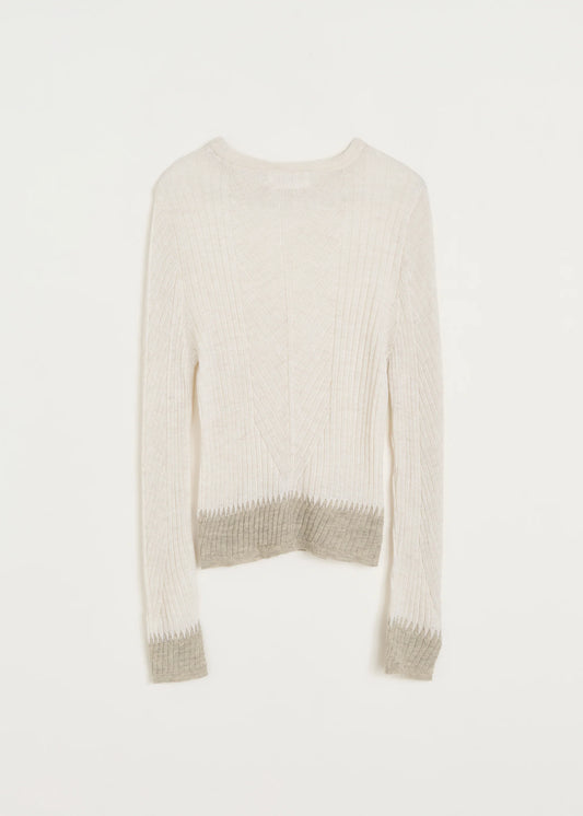 Aiayu "Jaya blouse – pure llama" Mix Albicant