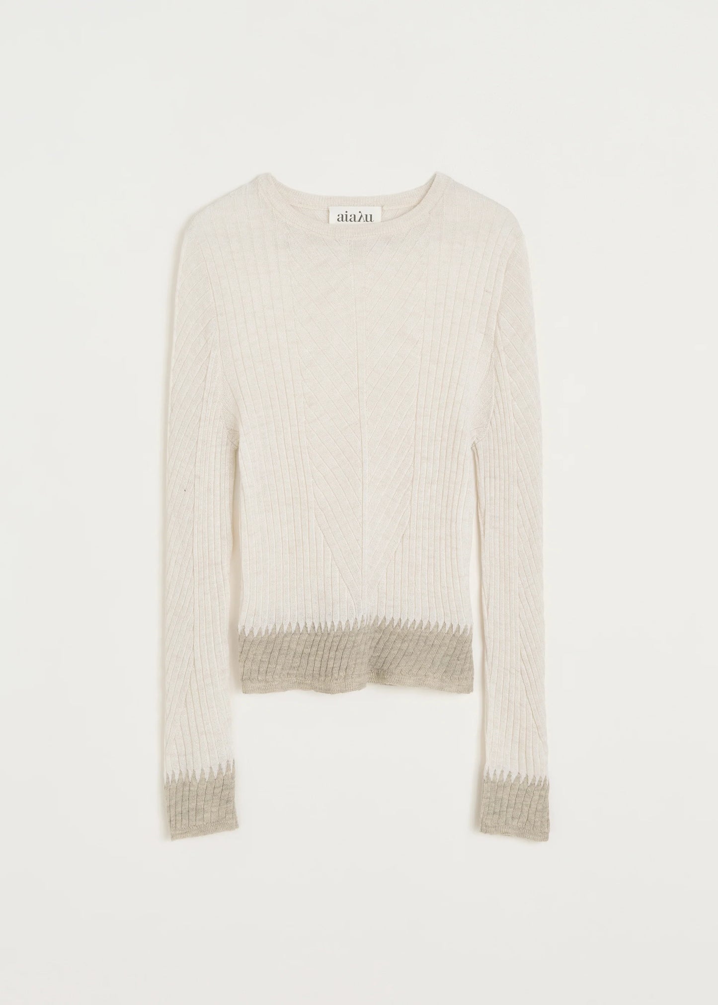 Aiayu "Jaya blouse – pure llama" Mix Albicant