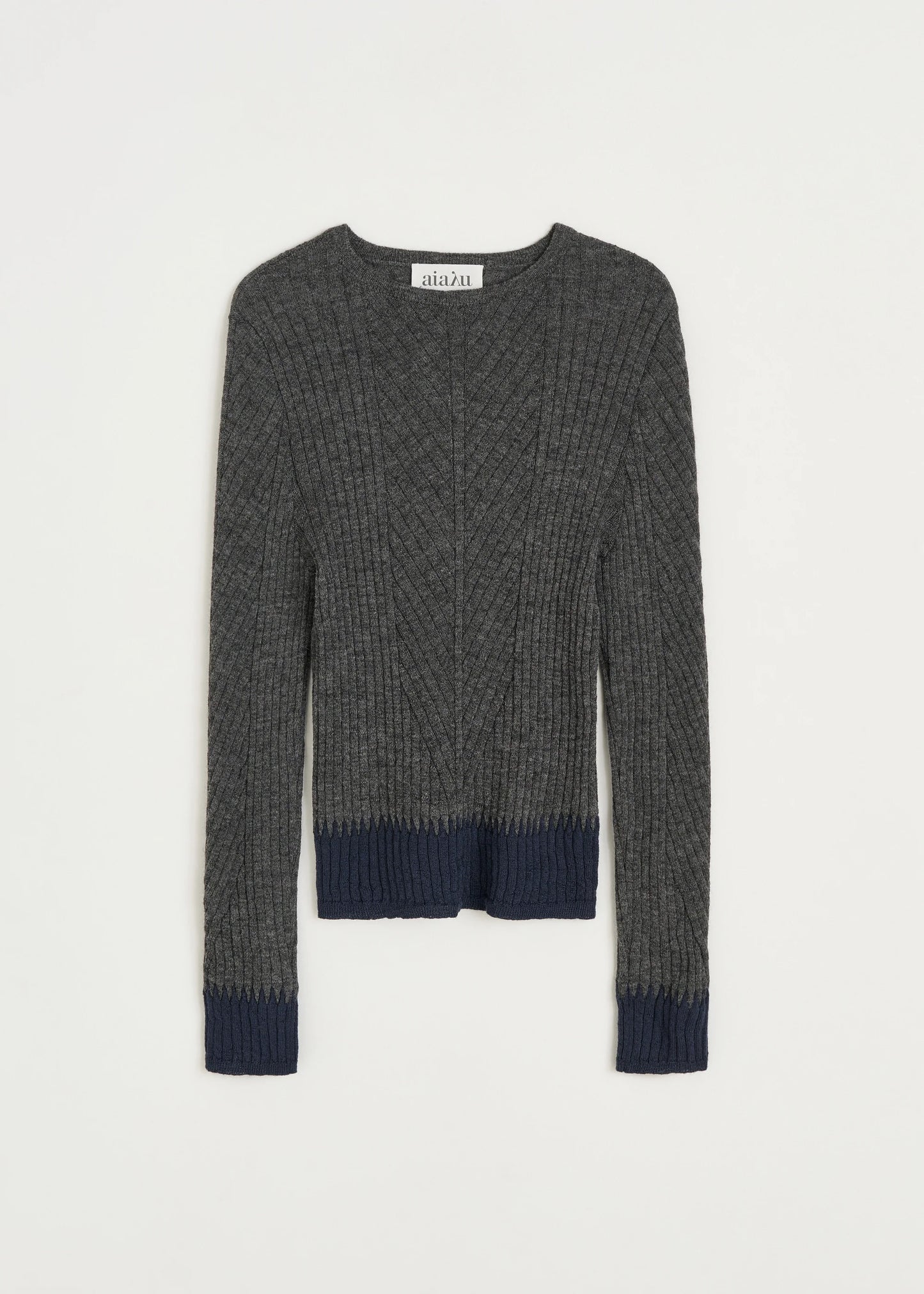 Aiayu "Jaya blouse – pure llama" Mix Stormy