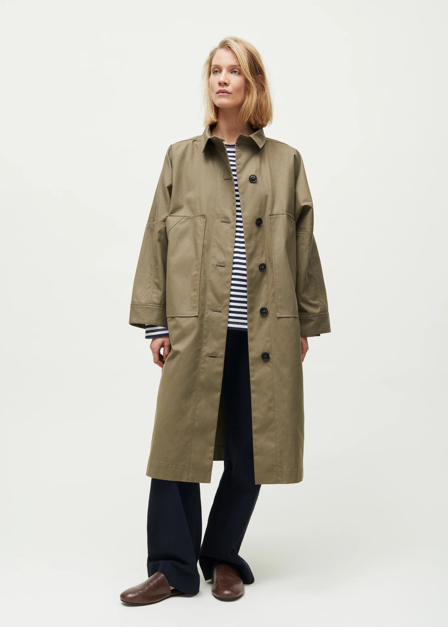 Aiayu "Jean coat II - ventile" Vintage Army