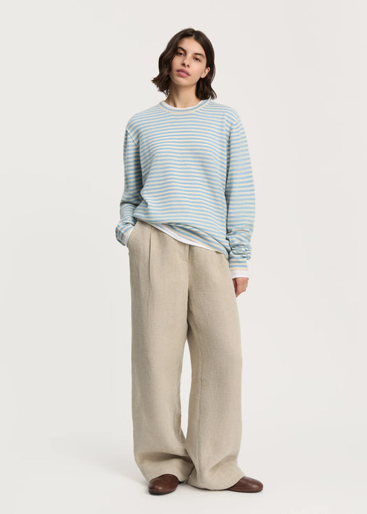 Aiayu "Leonardo sweater – pure cashmere" Mix Opal Blue