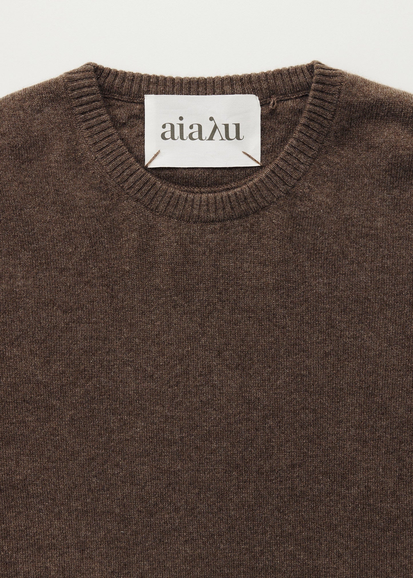 Aiayu "Leonardo sweater – pure cashmere" Pure Dark Brown