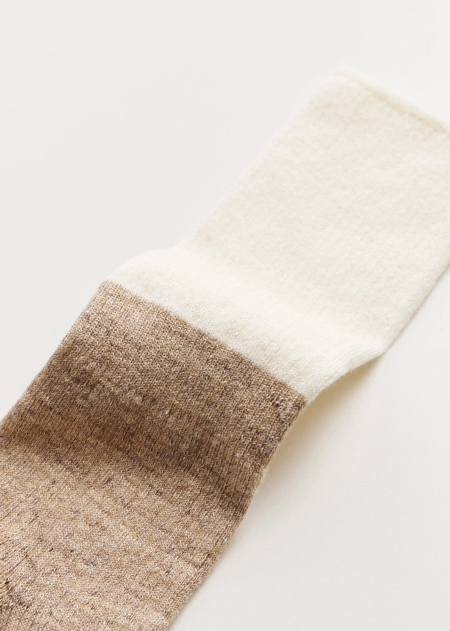 Aiayu "Linen Rib Socks" Mix Linen