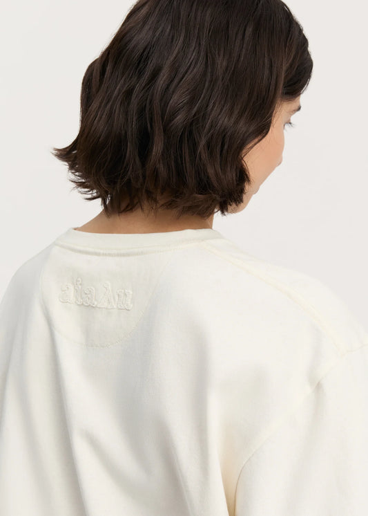 Aiayu "Lui circular tee" Pure Ecru