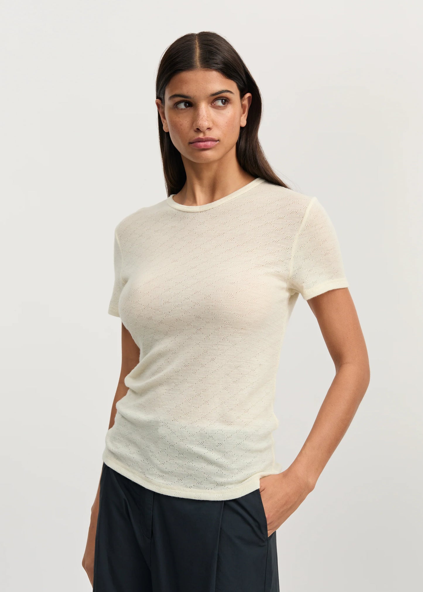 Aiayu "Lumae tee Merino" Pure Ecru