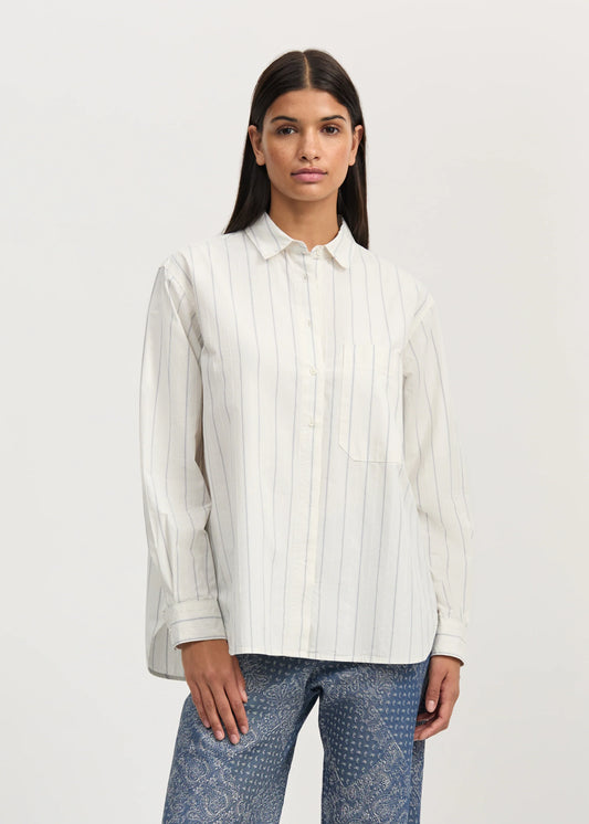 Aiayu "Lynette shirt champetra" Mix French Blue
