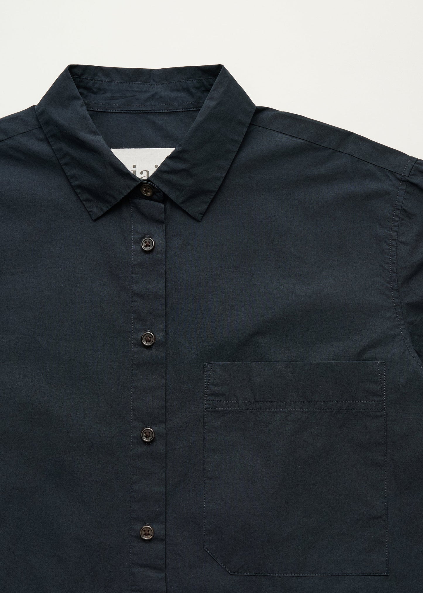 Aiayu "Lynette shirt dark horn" Black Navy