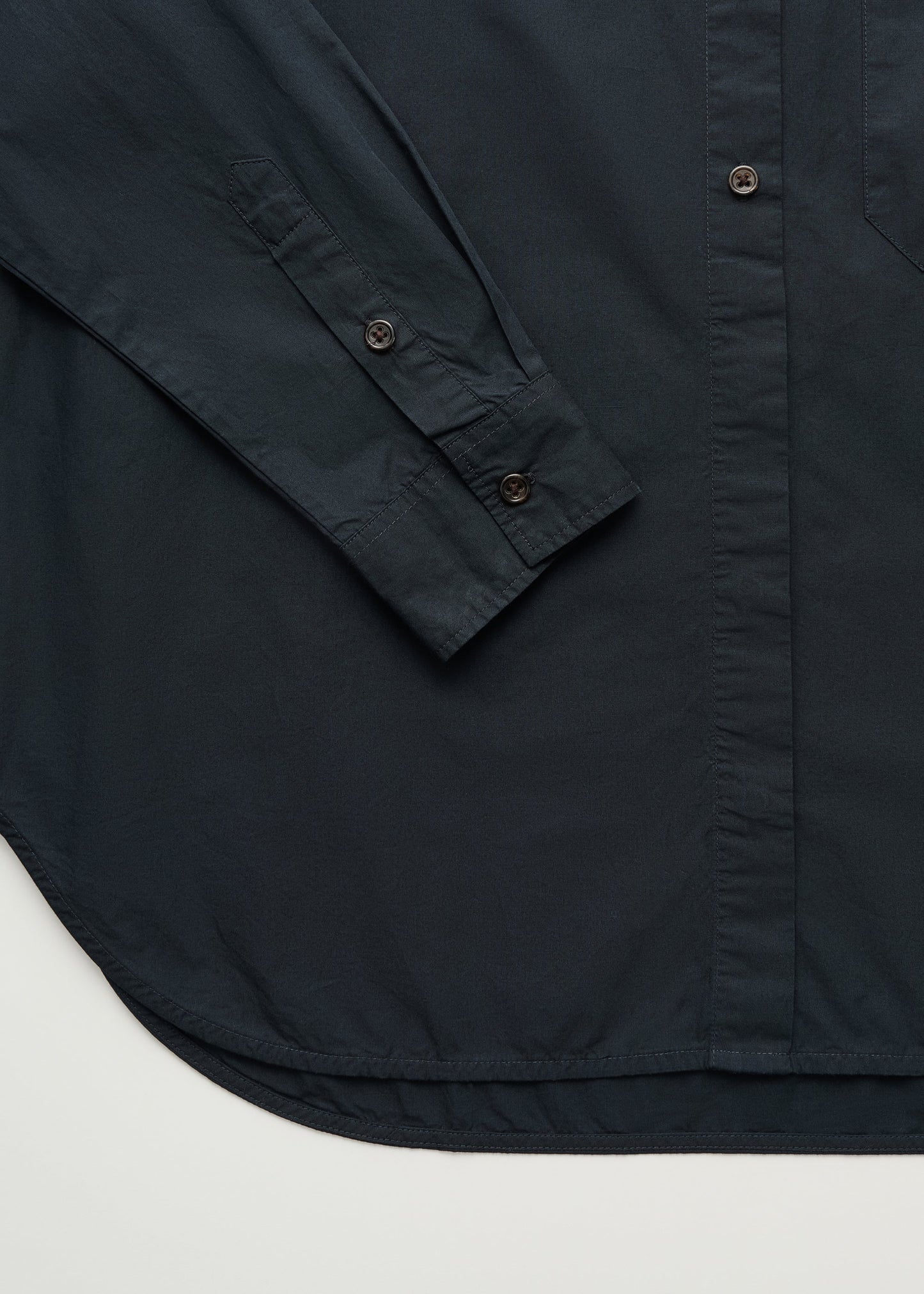 Aiayu "Lynette shirt dark horn" Black Navy