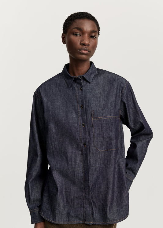 Aiayu "Lynette Shirt Denim" Classic Blue