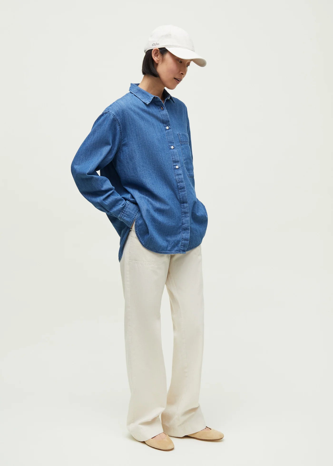 Aiayu "Lynette Shirt Denim" Iceberg