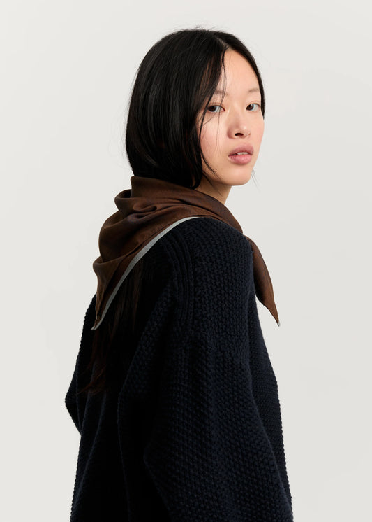 Aiayu "Malila scarf – pure silk" Mix Chocolate OS