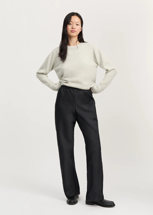 Aiayu "Mara Pant Silk" Black Navy