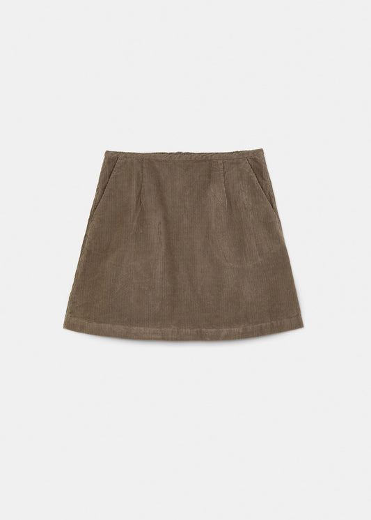 Aiayu "Mini Skirt Corduroy" Brown Khaki