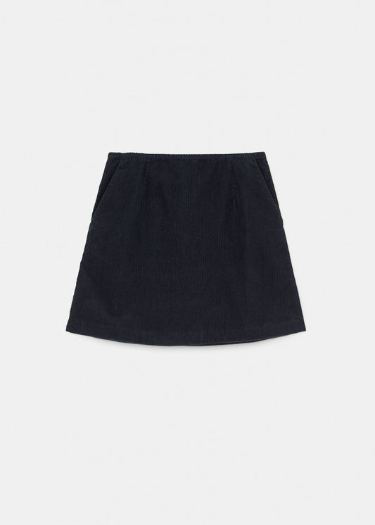 Aiayu "Mini Skirt Corduroy" Black Navy