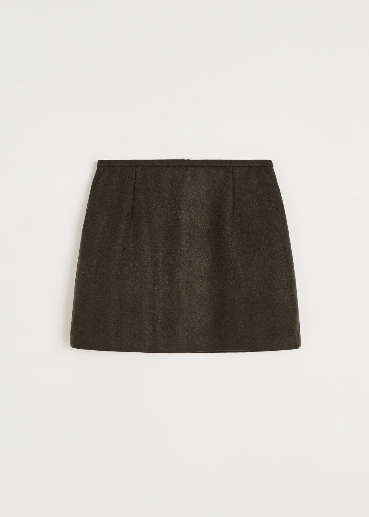 Aiayu "Mini skirt loden" Dark brown