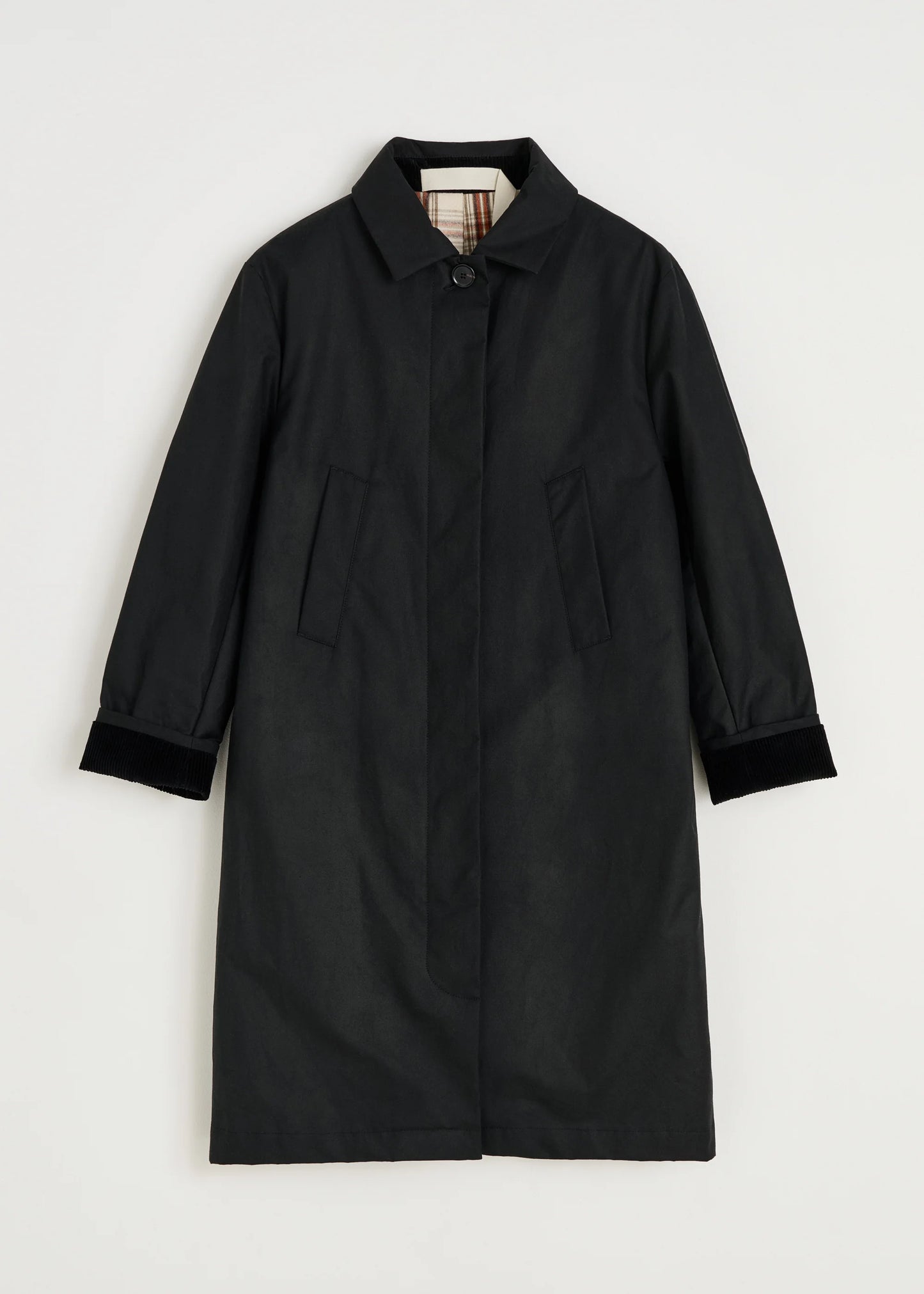Aiayu "Noor Coat Oilskin" Black