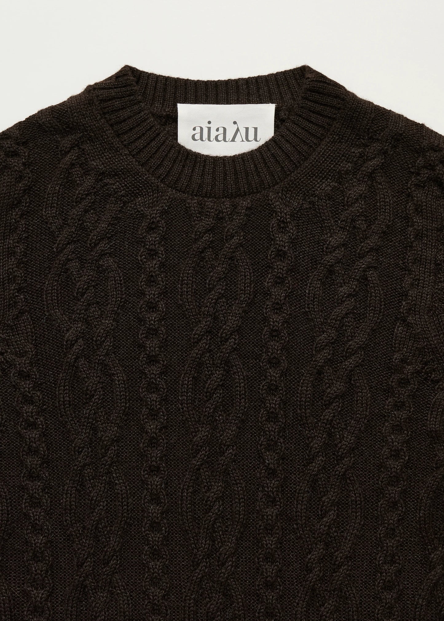 Aiayu "Orenda sweater – llama" Pure Dark Brown