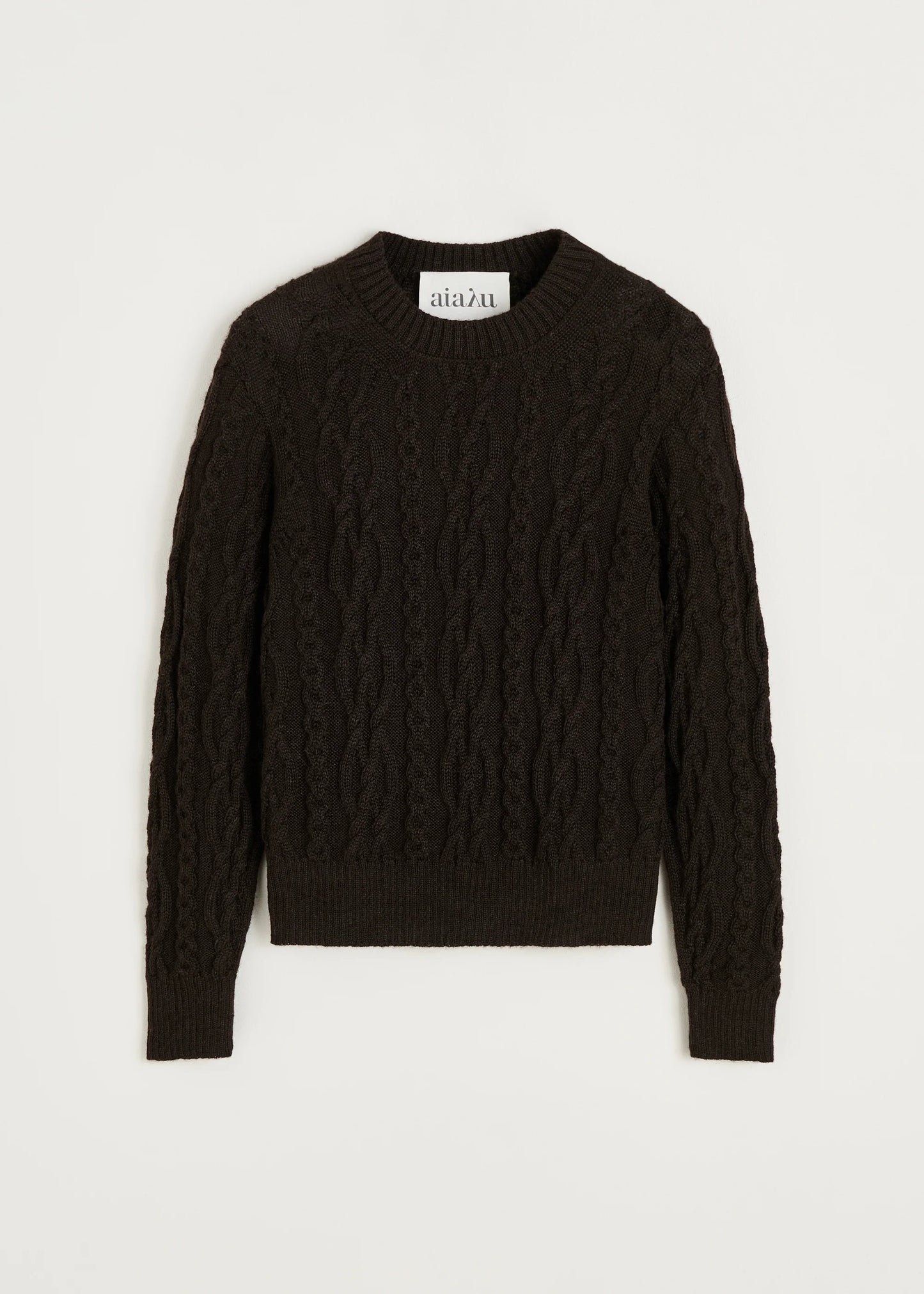 Aiayu "Orenda sweater – llama" Pure Dark Brown