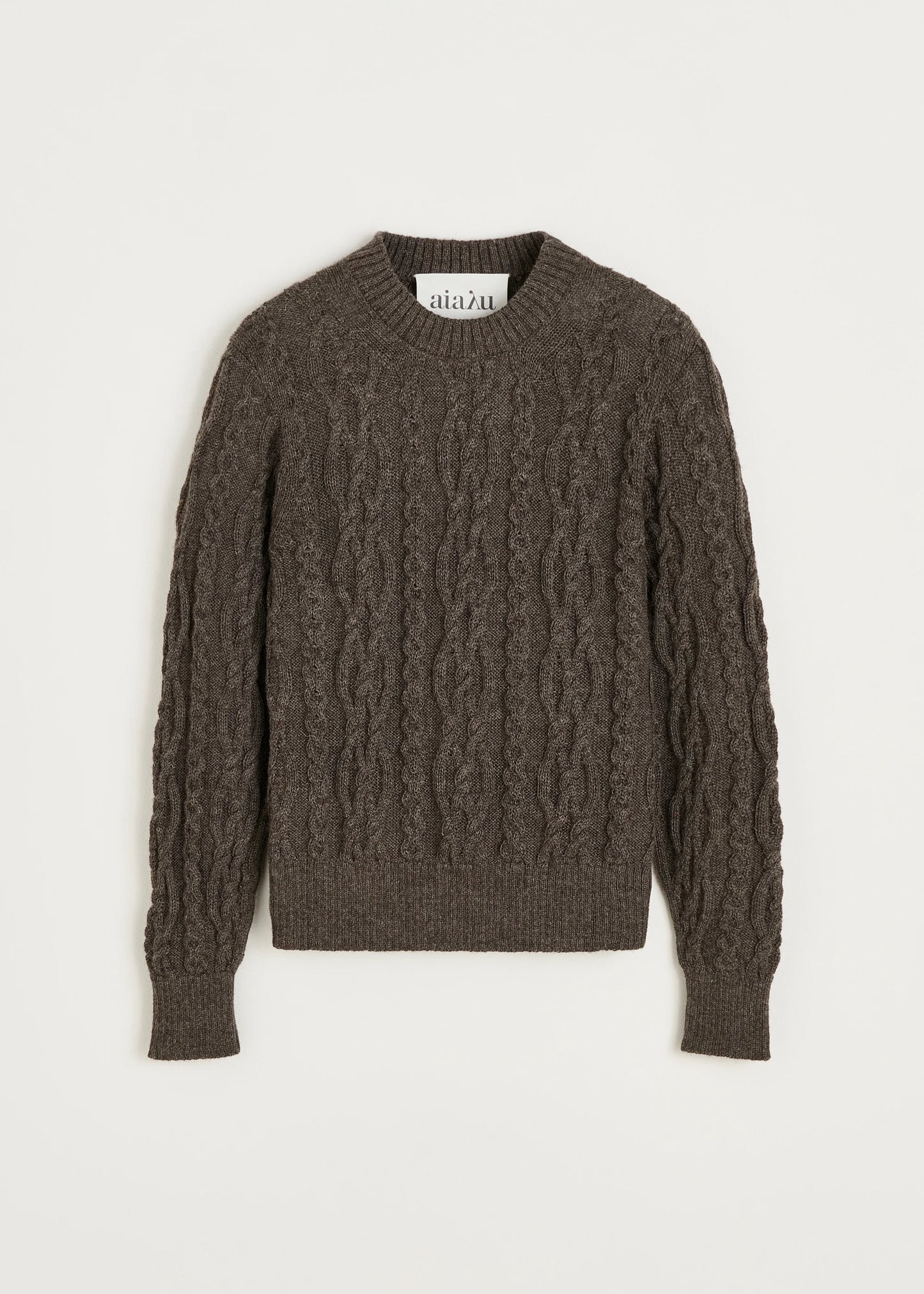 Aiayu "Orenda sweater – llama" Pure Smokey Brown