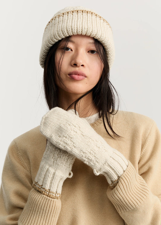 Aiayu "Paco mittens – wool" Mix Fawn