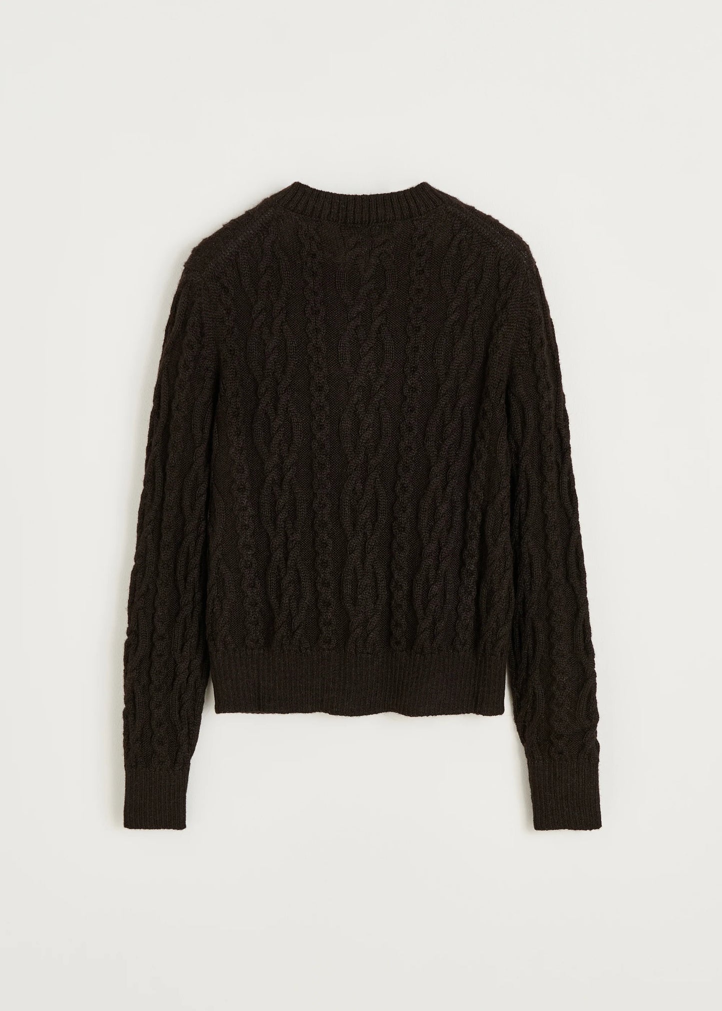 Aiayu "Pala cardigan – llama" Pure Dark Brown