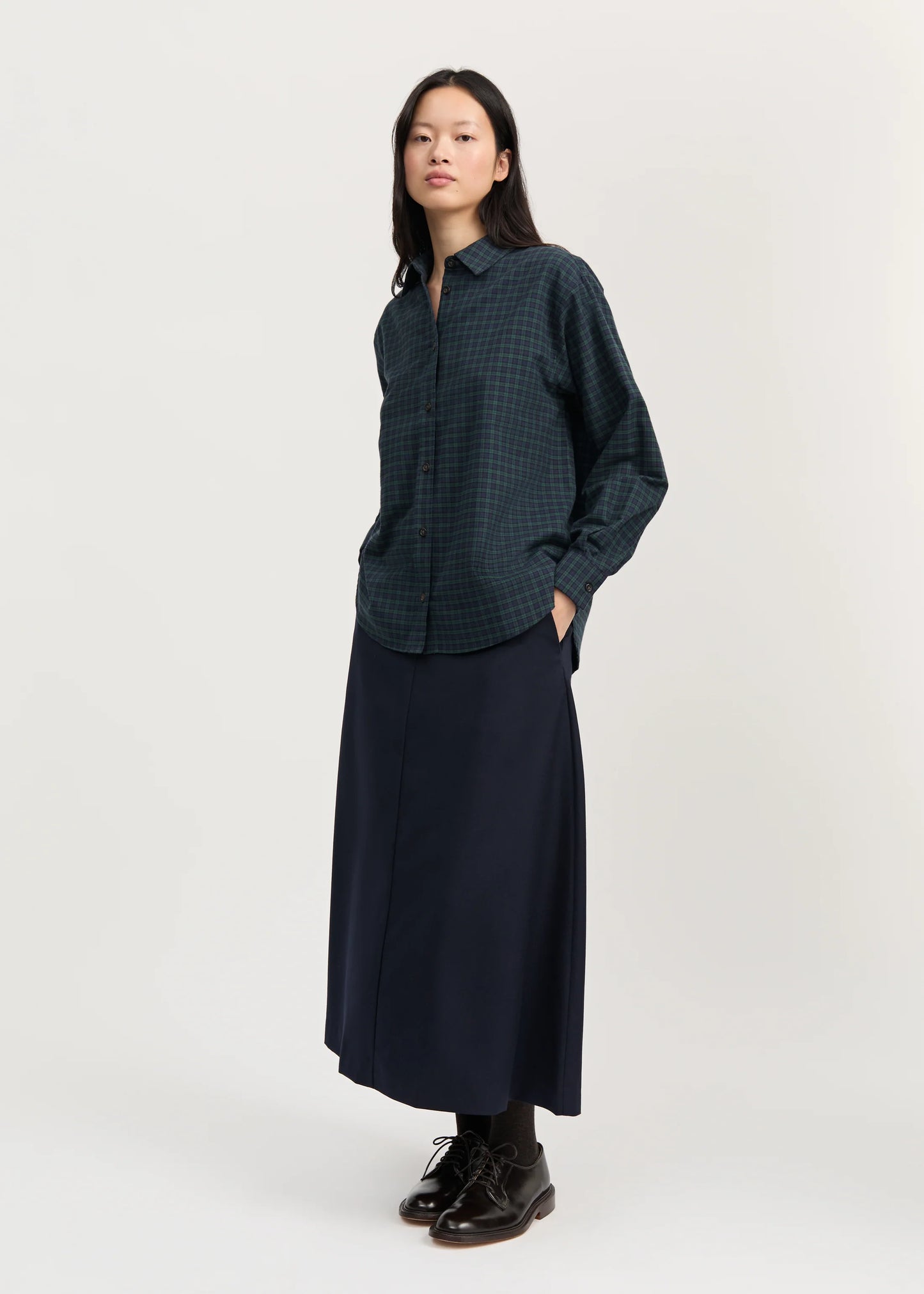 Aiayu "Penny shirt check" Evergreen