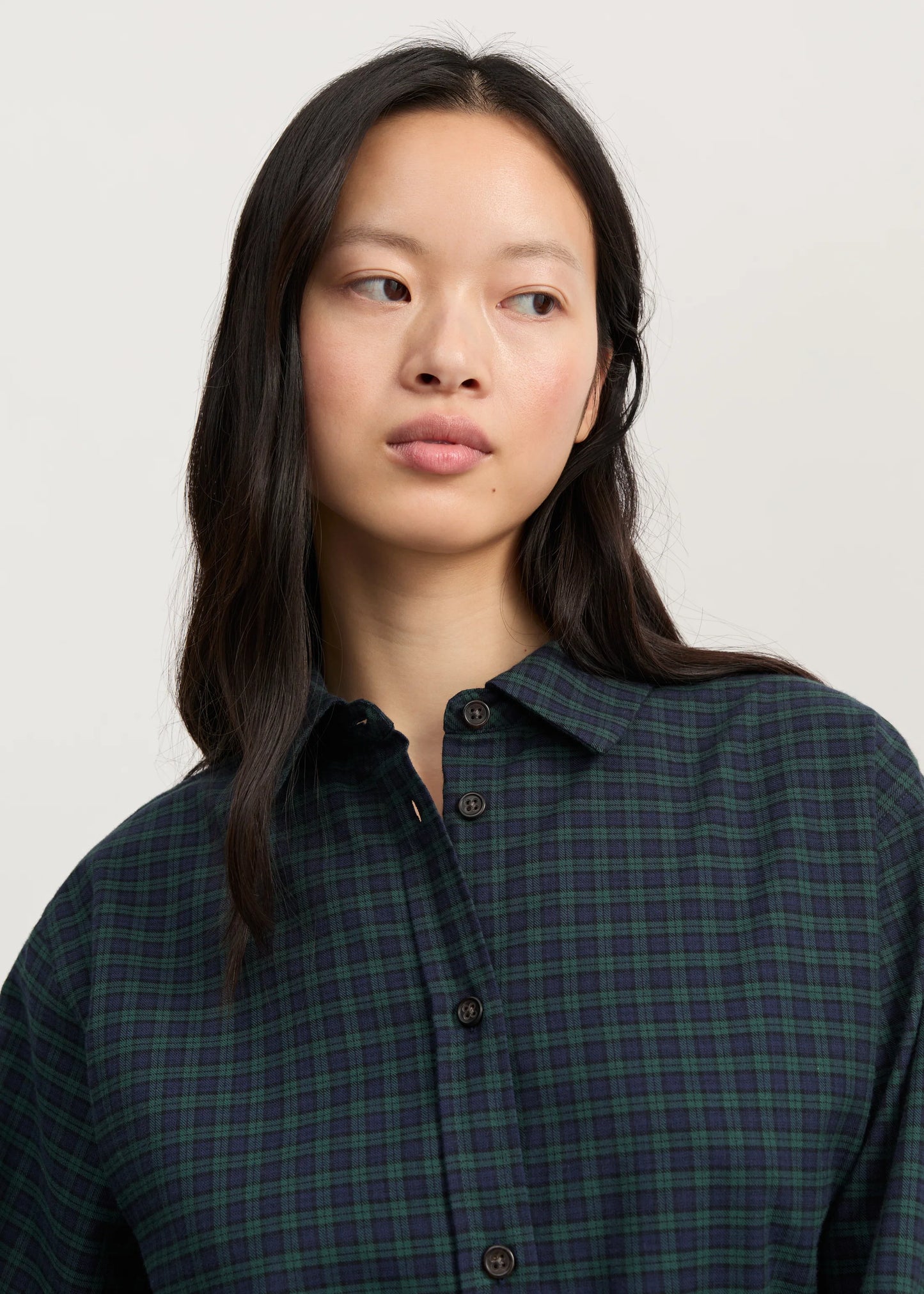 Aiayu "Penny shirt check" Evergreen
