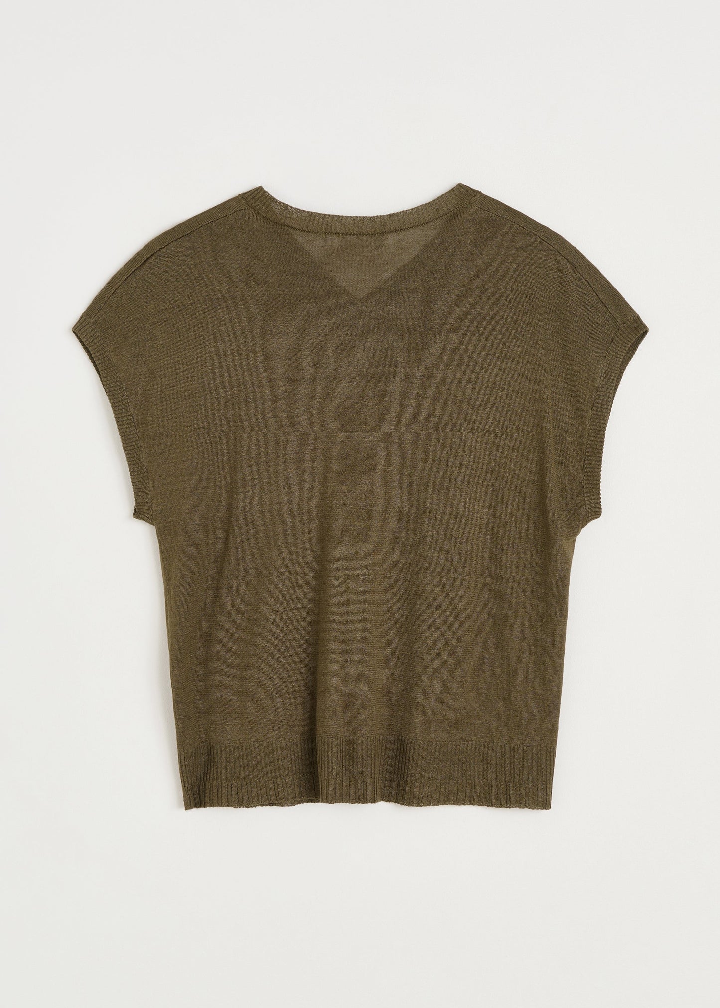 Aiayu "Priti vest – linen" Green Wood