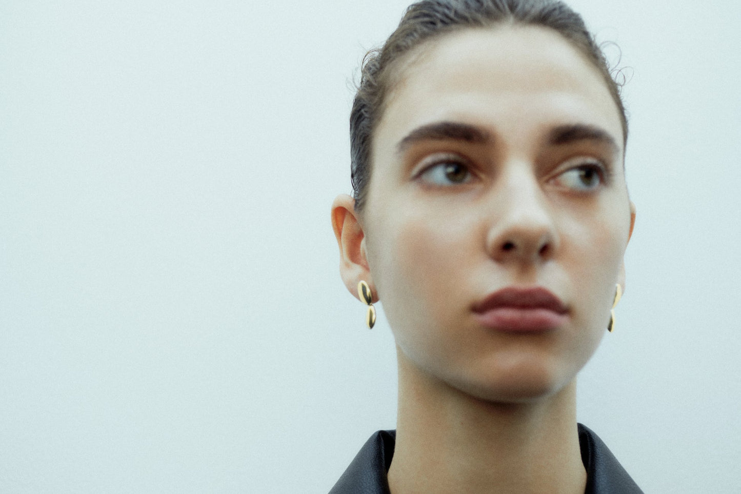 Ragbag, Emberly Oval Earrings, gold