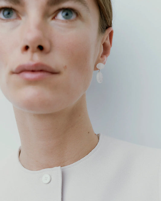 Ragbag, Datura Earrings, silver