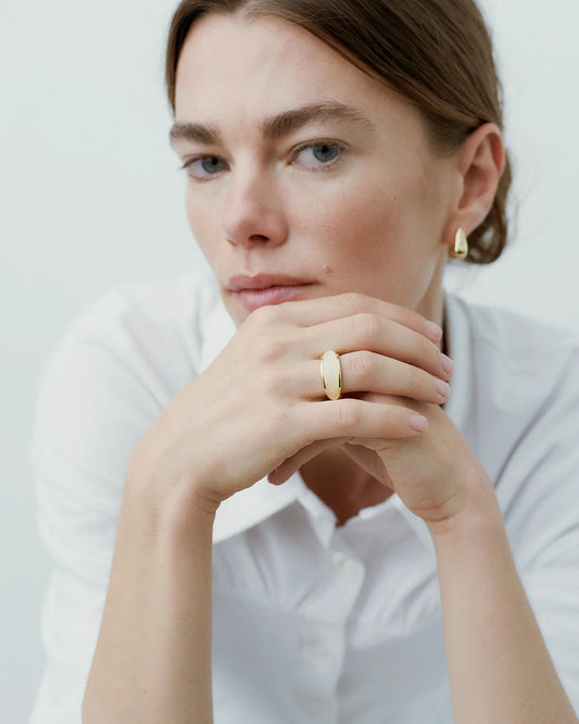 Ragbag, Datura Ring, gold plating