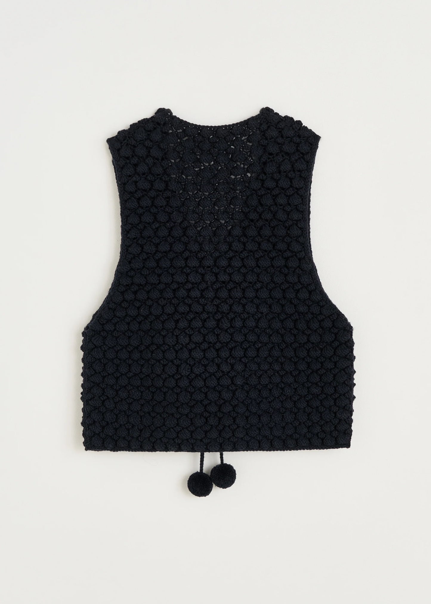 Aiayu "Ravi vest – highland wool" Black Navy OS