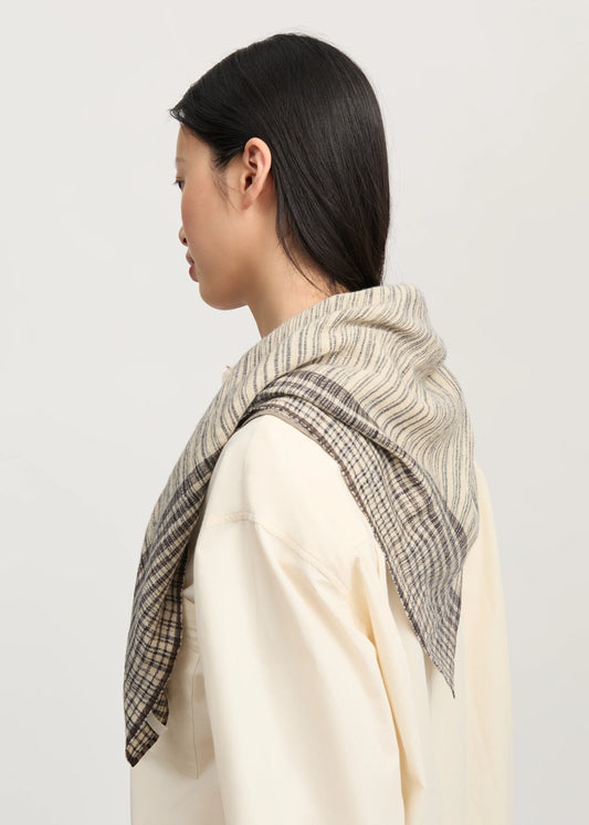 Aiayu "Riisan scarf – cashmere silk blend" Mix Navy