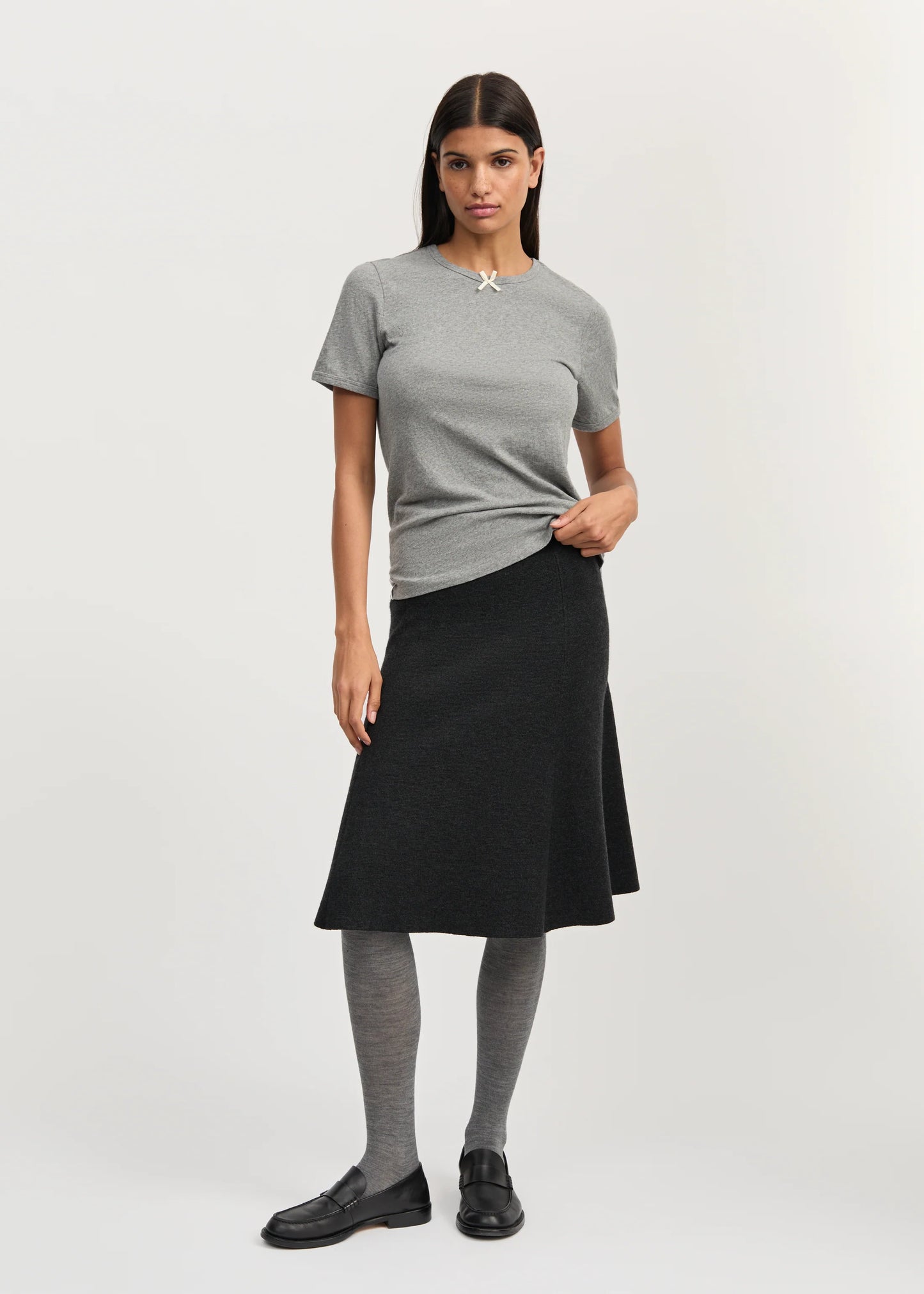 Aiayu "Riley skirt - merino wool" Antracite
