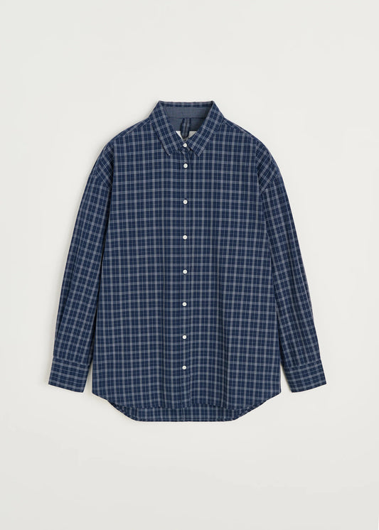 Aiayu "Shirt check" Mix Navy