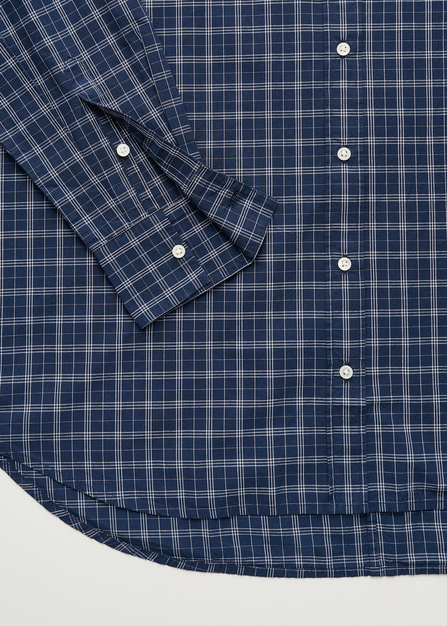 Aiayu "Shirt check" Mix Navy
