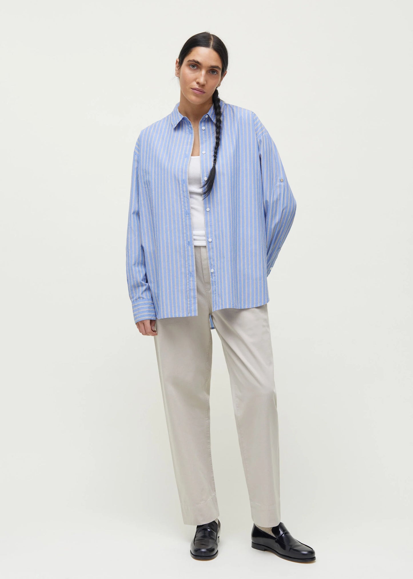 Aiayu "Shirt Striped" Mix Baby Blue