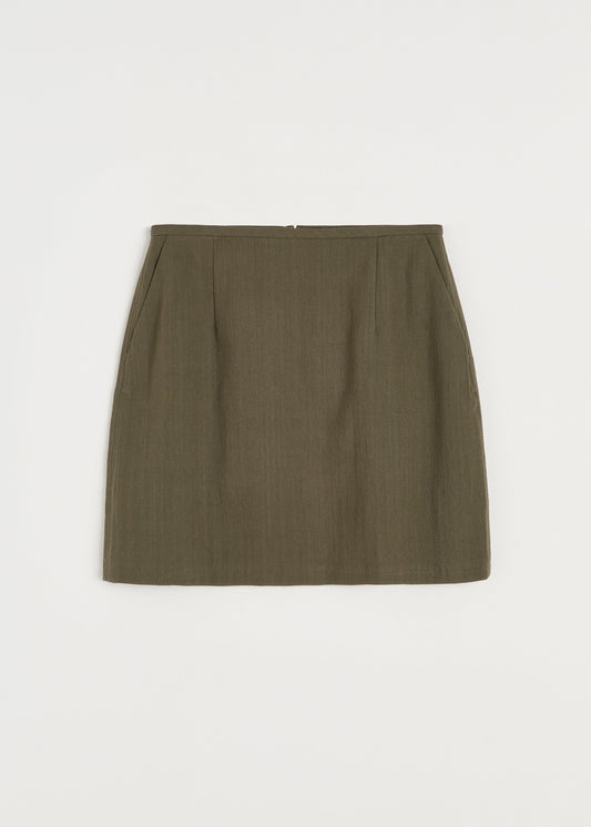 Aiayu "Skirt cotton" Green Wood